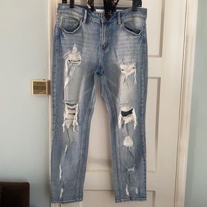 Light Blue Distressed Jeans